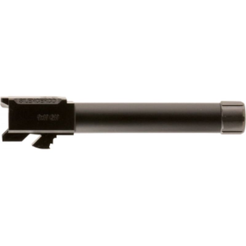 SilencerCo AC862 Glock 19 9mm Threaded Barrel 1/2x28 Black 4.01in