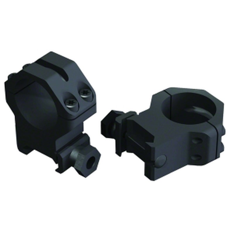 Weaver Mounts 48363 Four Hole Skeleton Ring Set 1" Dia XXHigh Matte Black