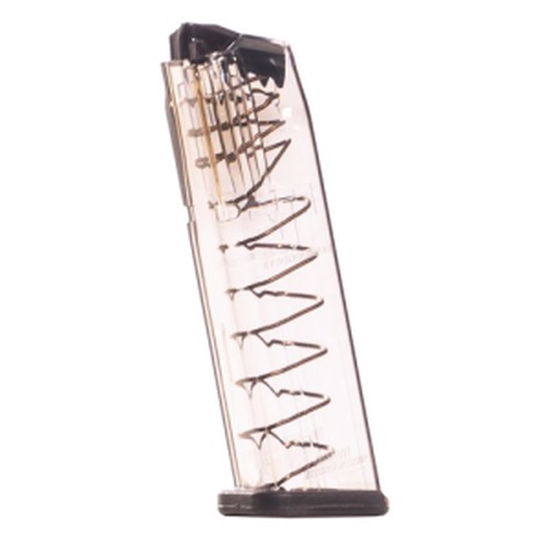Elite Tactical S&W MP 17rd 9mm Magazine, Clear Polymer