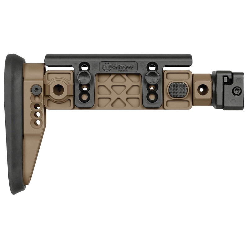 Midwest Industries AK Alpha Folding Stock, Flat Dark Earth