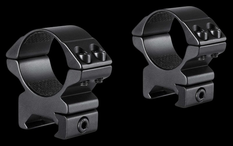 Hawke Sport Optics Match Mount 30mm 2-Piece Weaver Rings Matte Black Aluminum 22116