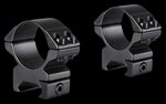 Hawke Sport Optics Match Mount 30mm 2-Piece Weaver Rings Matte Black Aluminum 22116