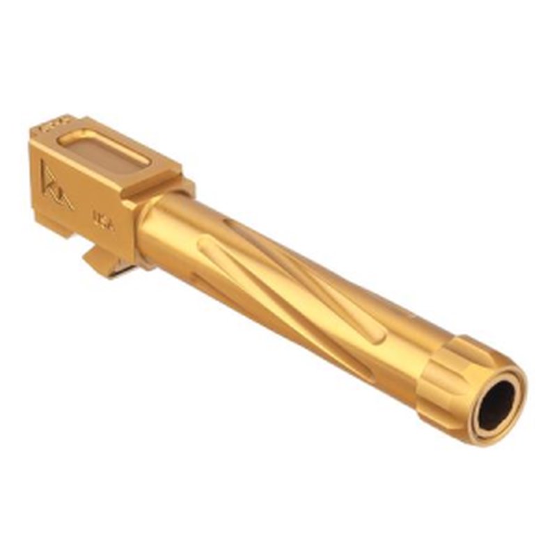 Rival Arms Glock 19 Gen 5 Drop-In Threaded Barrel, Gold PVD