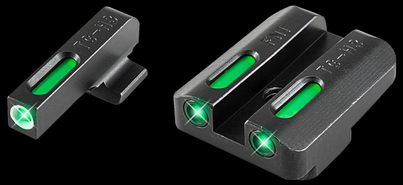 Truglo TFX Tritium Fiber Optic 3 Dot Night Sights Green for FNX/FNP/FNS Pistols