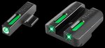 Truglo TFX Green Tritium Fiber Optic 3-Dot Night Sights (TG13FN2A)