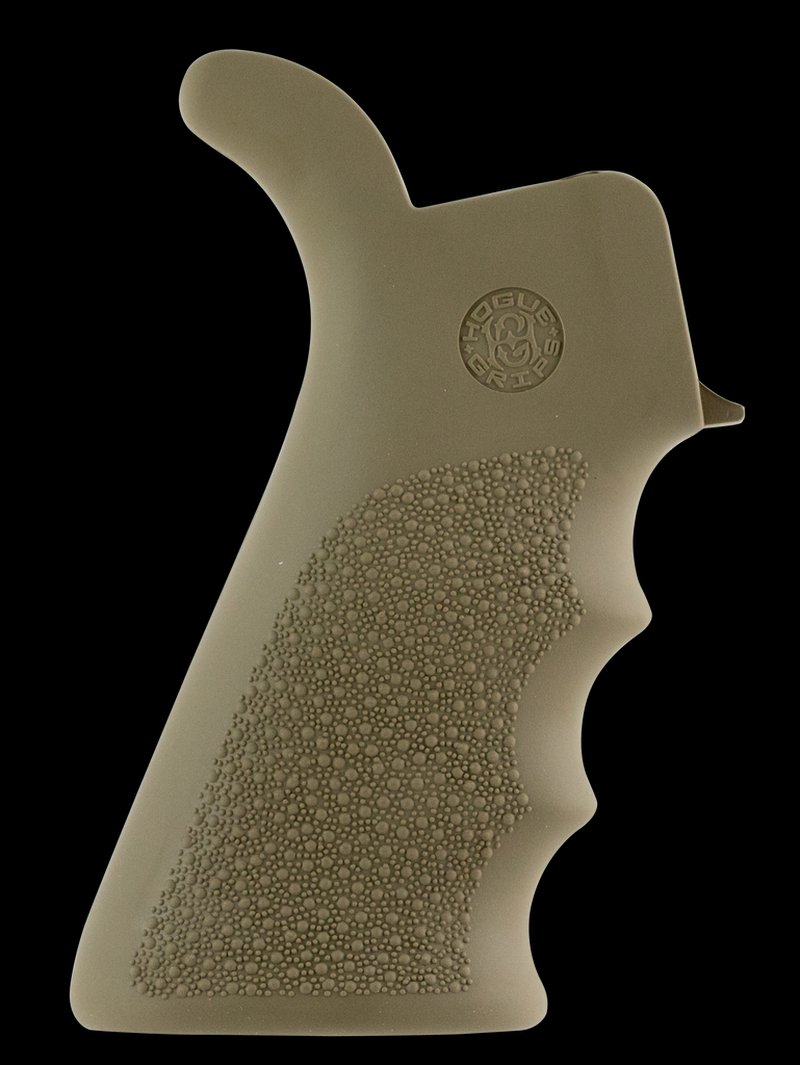 Hogue OverMolded AR-15/M16 Beavertail Grip Cobblestone Desert Tan Rubber