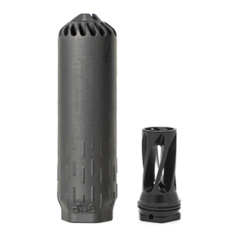 HUXWRX Flow 6K Black Suppressor 5/8x24 With Flash Hider