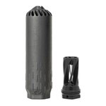 HUXWRX Flow 6K Black Suppressor 5/8x24 With Flash Hider