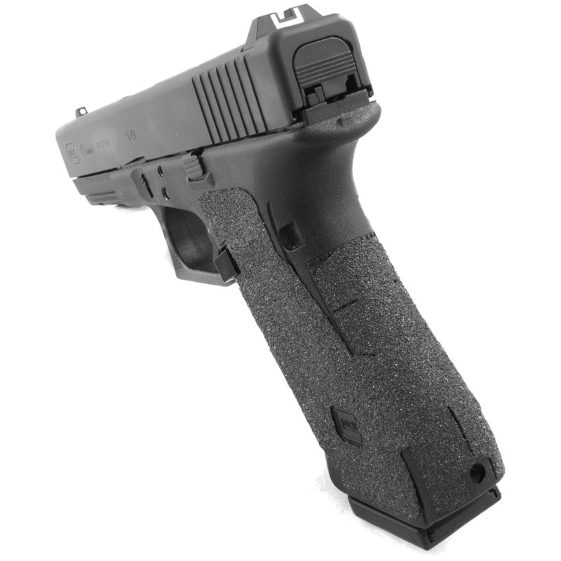TALON Grips Granulate Adhesive Grip Glock Gen 4 17/22/24/31/34/35/37 Medium Backstrap Black 114G