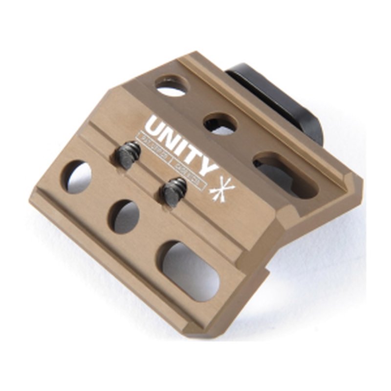Unity Tactical Fusion Micro Hub Base Mount Type III Hardcoat Anodized 6061-T6 Aluminum FDE FUS-MHF