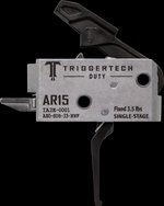 TriggerTech Duty AR-15 Single-Stage Drop-In Flat Trigger 3.5 lb