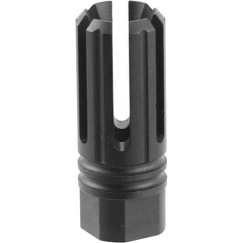TacFire MZ10053BN 6 Prong Flash Hider Black Nitride Steel with 5/8"-24 tpi Threads, 2.22" OAL & 0.87" Diameter for 308 Win AR-10