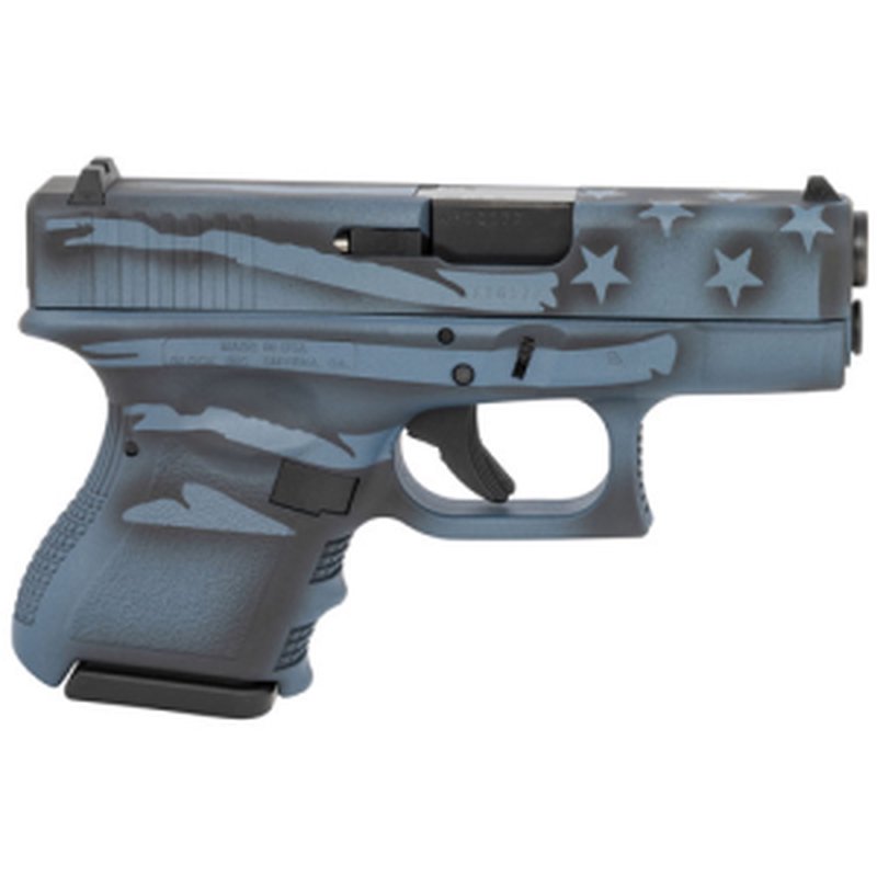 Glock G27 .40 S&W 3.43" 9rd Pistol Blue Titanium Flag Cerakote