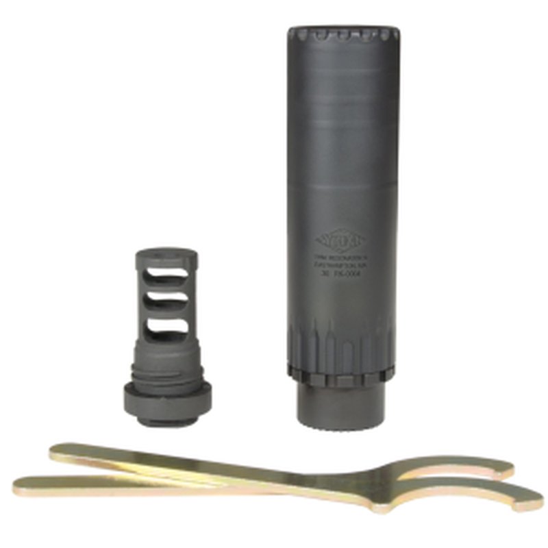 Yankee Hill Machine Co Resonator K Suppressor 30 Caliber 5.65in QD Mount w/ Phantom QD Hub Adapter - YHM-2150-MB-24
