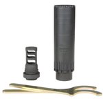 Yankee Hill Machine Co Resonator K Suppressor 30 Caliber 5.65in QD Mount w/ Phantom QD Hub Adapter - YHM-2150-MB-24