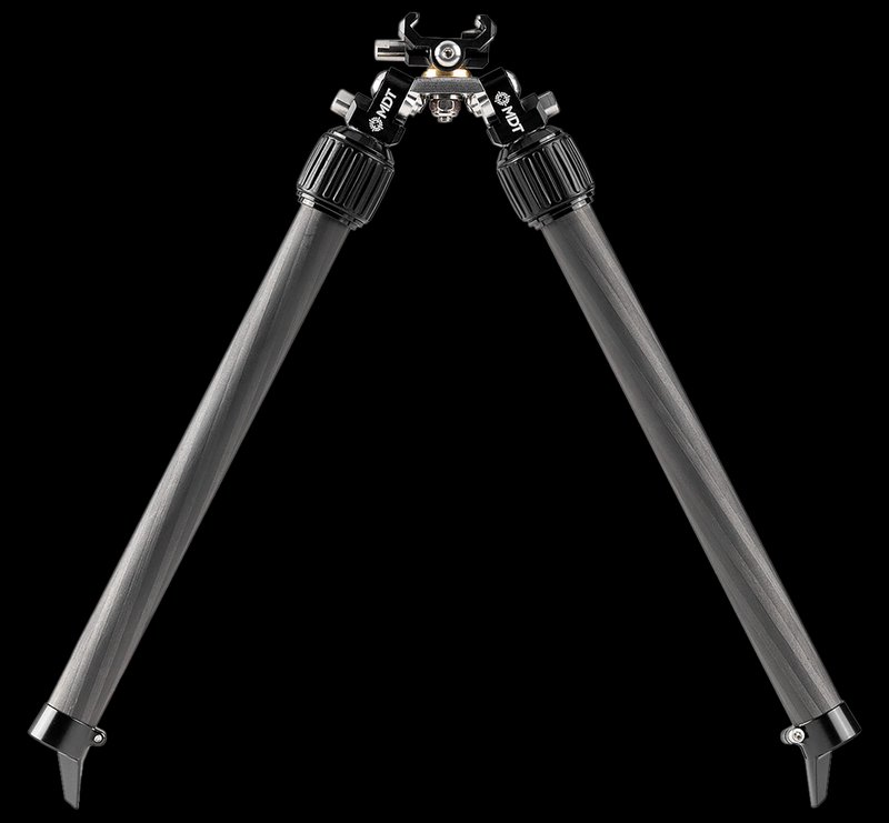 MDT BackCountry Bipod High 7.50–14.30 in Black Carbon Fiber & Aluminum