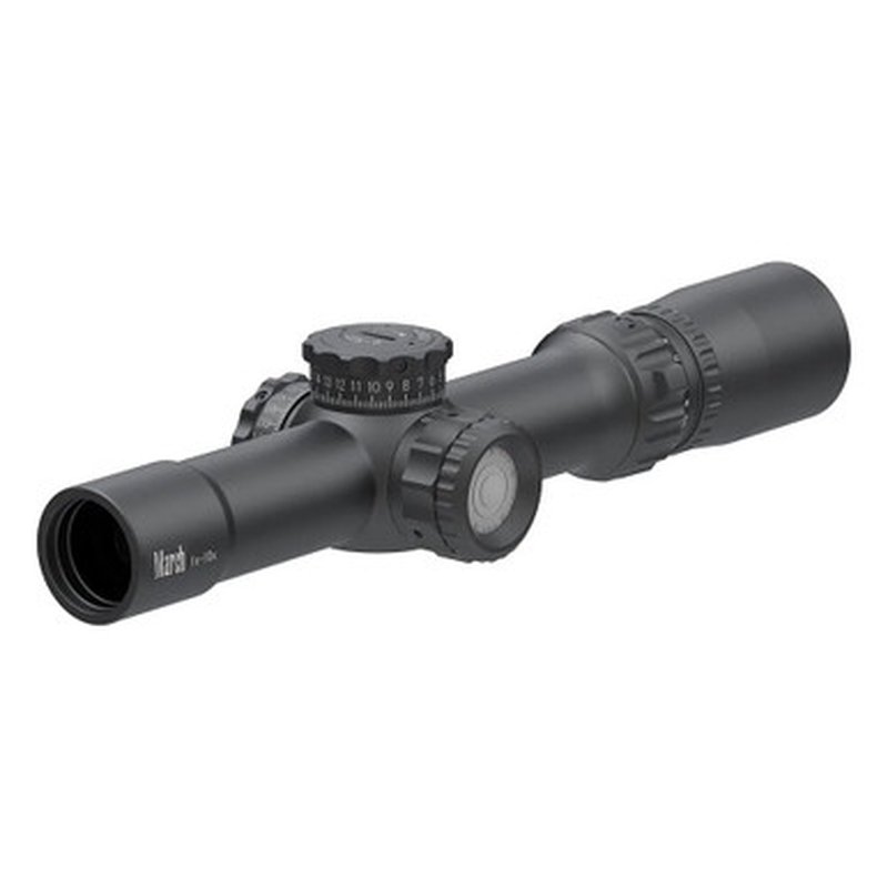 March Compact Tactical 1-10x24 Illuminated Riflescope MTR-2 Reticle