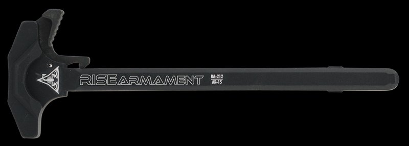 Rise Armament RA-212 AR-15 Charging Handle Extended Latch 7075-T6 Aluminum Black
