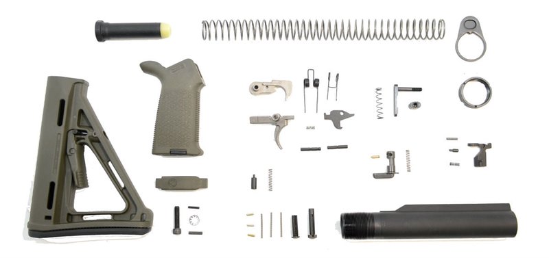 PSA MOE EPT Lower Build Kit, Olive Drab Green