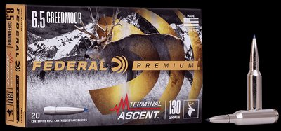 Federal Premium Terminal Ascent 6.5 Creedmoor 130gr Ammo (20 Rounds)