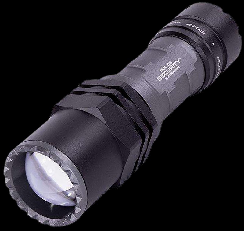 Lb Marketing Long-Throw LED Flashlight Twist Focus 400 Lumens Black 97818