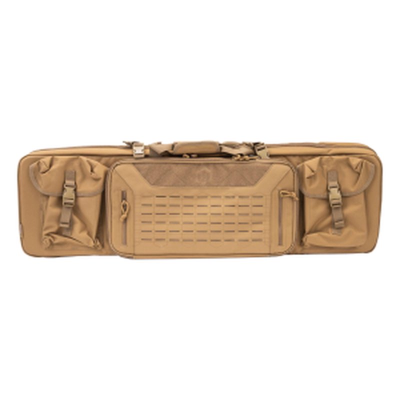 Savior Equipment 42in Urban Warfare Double Rifle Case - Dark FDE