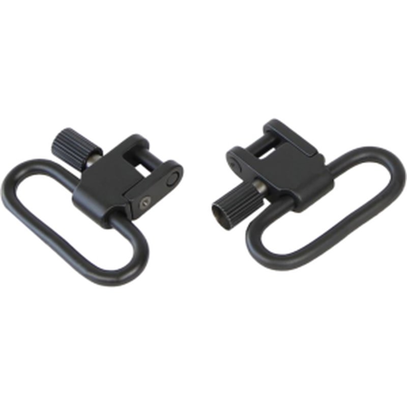 Bulldog BD880 Deluxe Locking Swivel Set, Swivels, Black Steel, 1" Loop Size