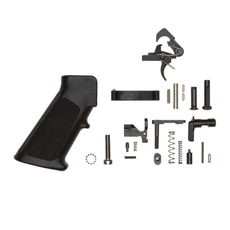 ALG Defense Inc Complete Mil-Spec Lower Parts Kit w/QMS Trigger and Grip
