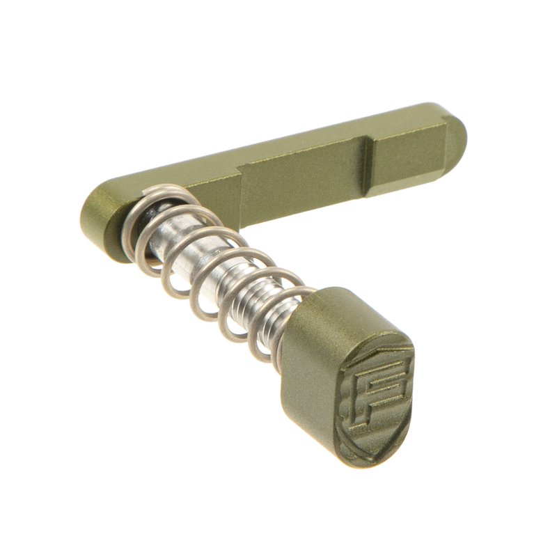 Fortis Billet Magazine Catch and Button AR-15 Olive Drab Green AR15 BMCR-ODG