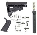 DPMS Panther Polished Trigger AR-10 Lower Build Kit w/ Overmolded Grip