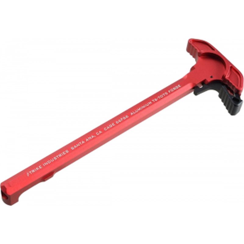 Strike Siarchelred AR Charging Handle with Extended Latch 7075 T6 Aluminum Red Hardcoat Andozied