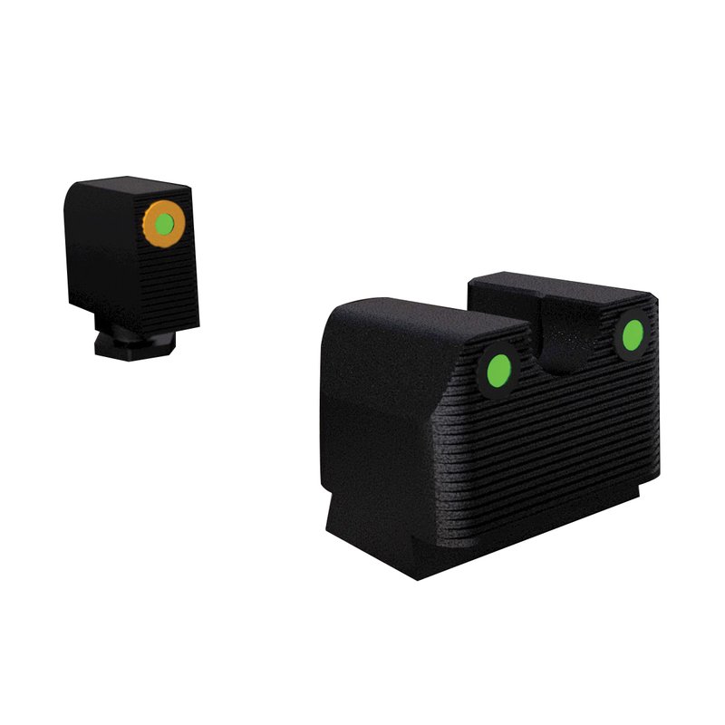 Rival Arms Tritium MOS Height Night Sight Set for Glock 17/19