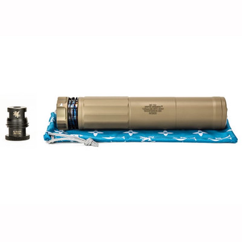 Griffin Armament Dual-Lok HRT 7 Suppressor Fixed Mount Magpul FDE