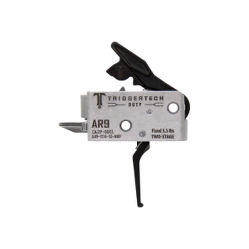 TriggerTech AH9TDB33NNight Fision Duty Flat Trigger Two-Stage 3.50 lbs Draw Weight Fits AR-9