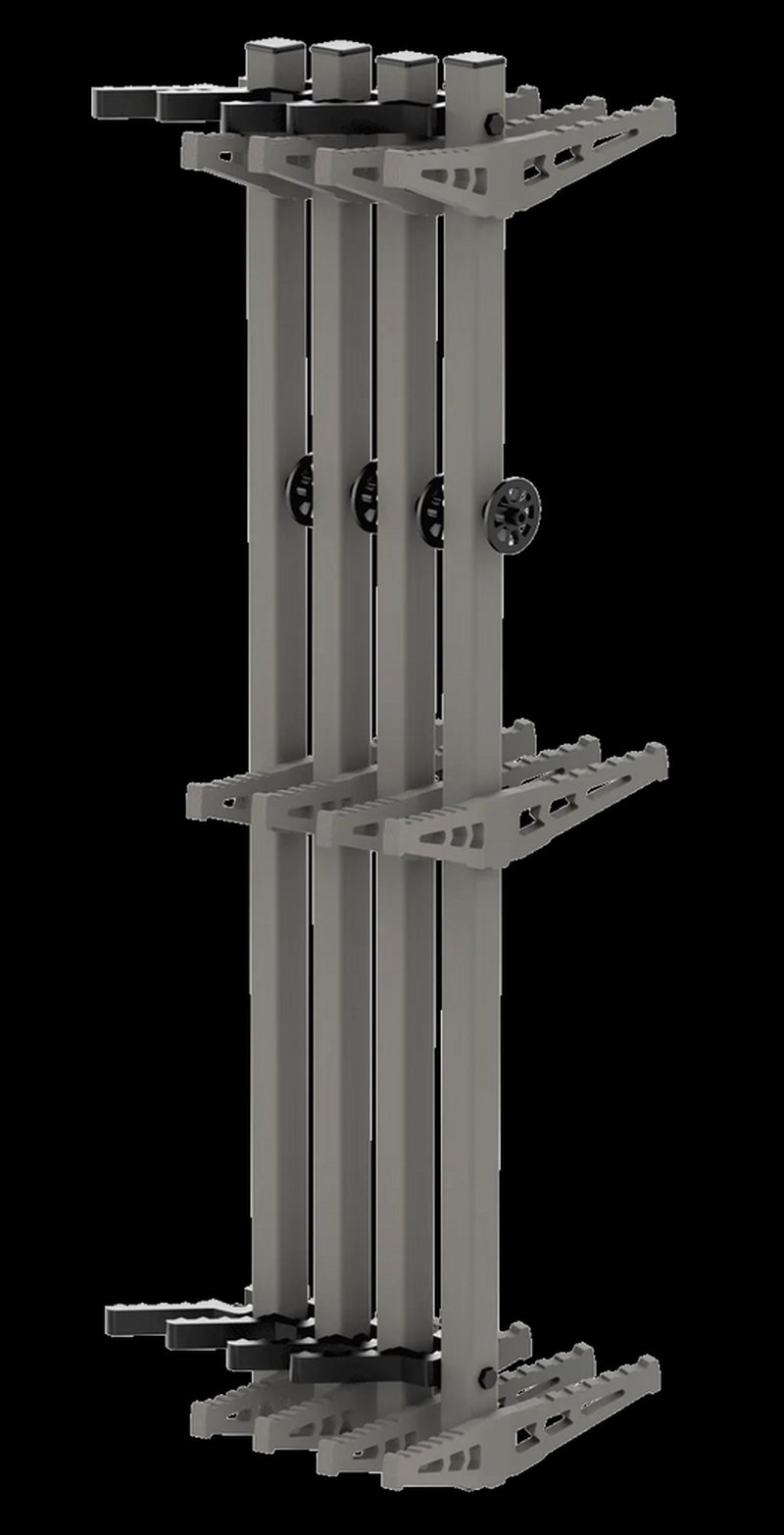 NOVIX/AMERICAN PRIDE Double-Step Climbing Sticks NX-4PCDW - 32 Inch, 9 Inch Steps