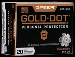 Speer Gold Dot Personal Protection 9mm 147gr GDHP Ammunition