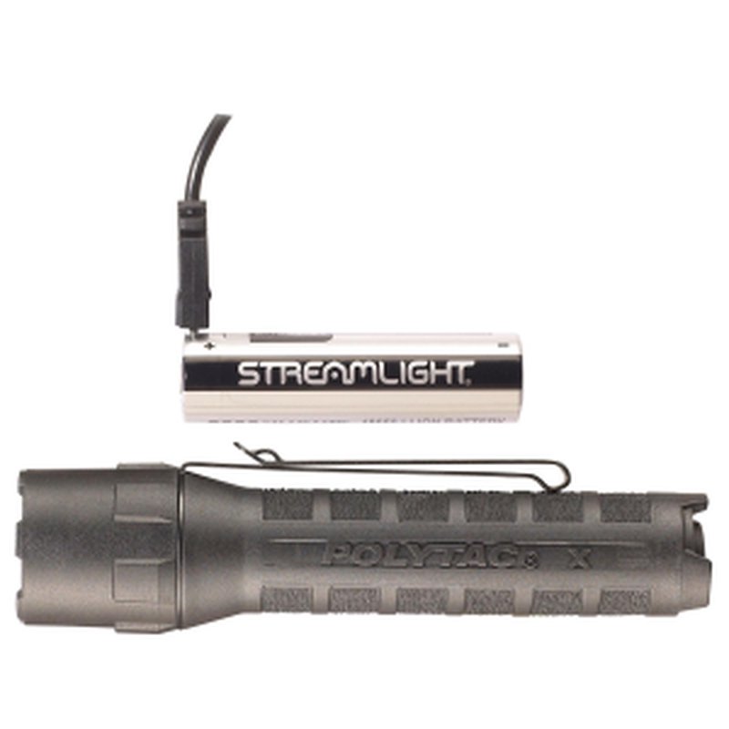 Streamlight PolyTac X USB Flashlight With SL-B26 Battery Pack - 600 Lumens
