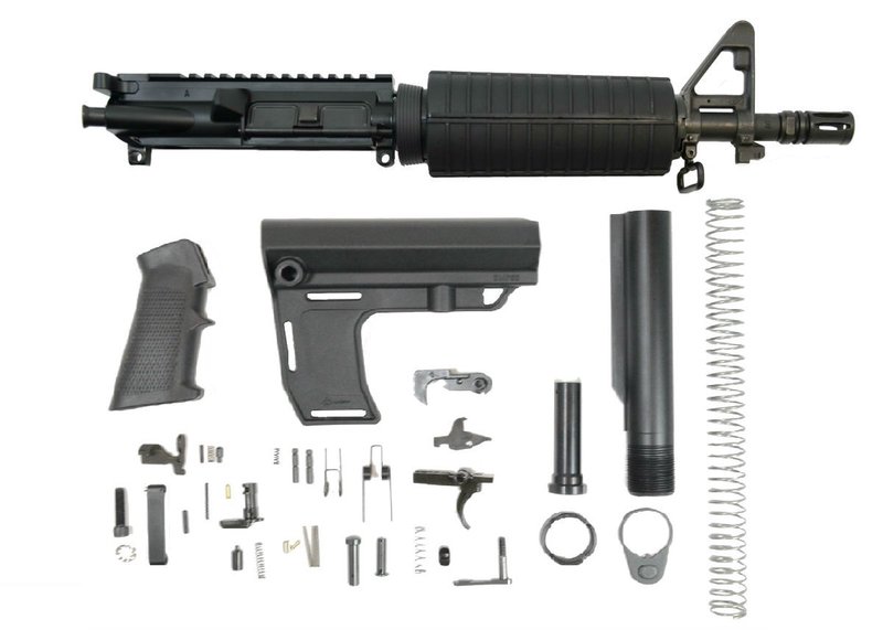 PSA 10.5" 5.56 NATO 1/7 Nitride Classic MFT Battlink Pistol Kit
