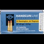 Prvi Partizan PPU 22 Rem Jet Magnum Handgun Ammunition 45gr SP 50 Rounds