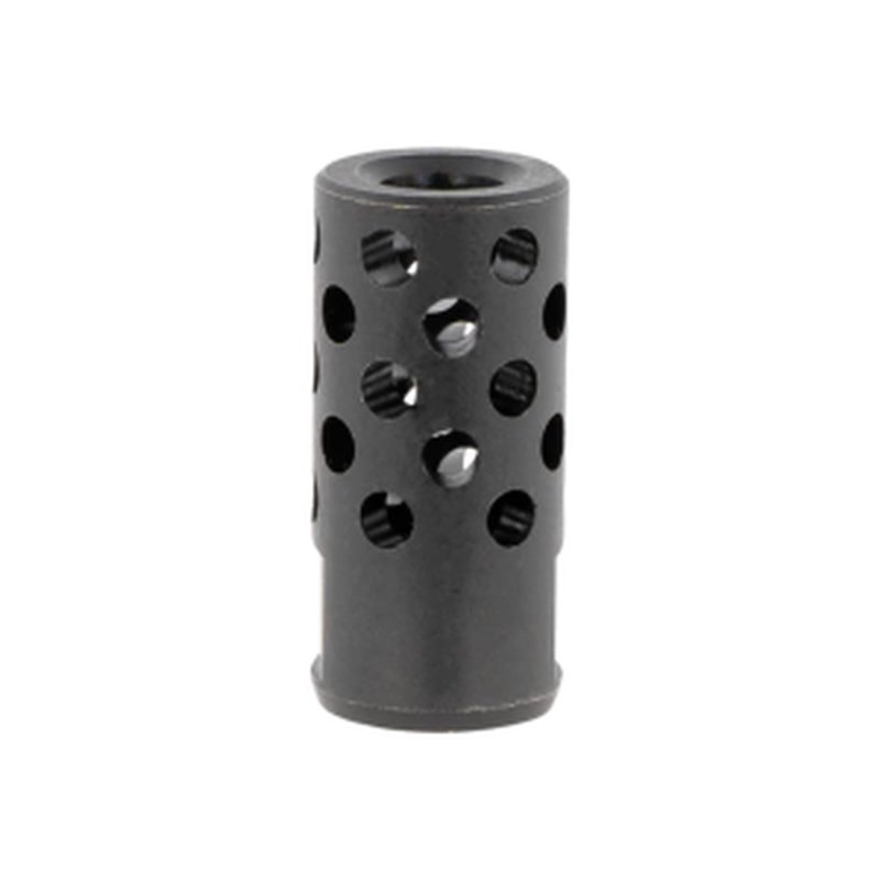 Ruger 90699 Radial Ported Muzzle Brake 35 Caliber Black Oxide Steel with 1/2"-28 tpi Threads, 1.75" OAL & .8" Diameter