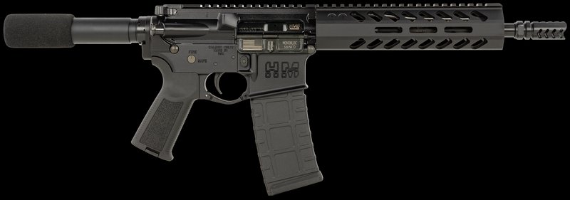 HM Defense RaiderMC556 .223 Remington/5.56x45mm 9.50 AR Pistol, Black