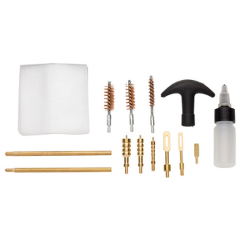 Browning 124303 Pistol Field Cleaning Kit Multi-Cal (Blk/Gold/Org)