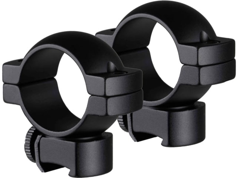 TruGlo Lightweight 1in Scope Rings Mounts Rimfire/Airgun Rails Medium 2 Screws Per Ring Black TG