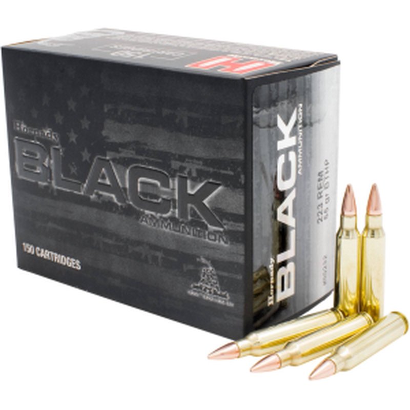 Hornady 81396 Black 6mm Creedmoor 105 Grain Boat Tail Hollow Point Ammo