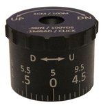 Sightron SIII8x32/SIII6x24, 0.1 MRAD Tactical Elevation Knob, 9.5 MRAD
