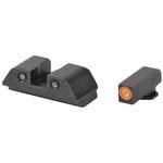 AmeriGlo Trooper Glock Sight Set, Green Front Orange Outline Rear - GL-817