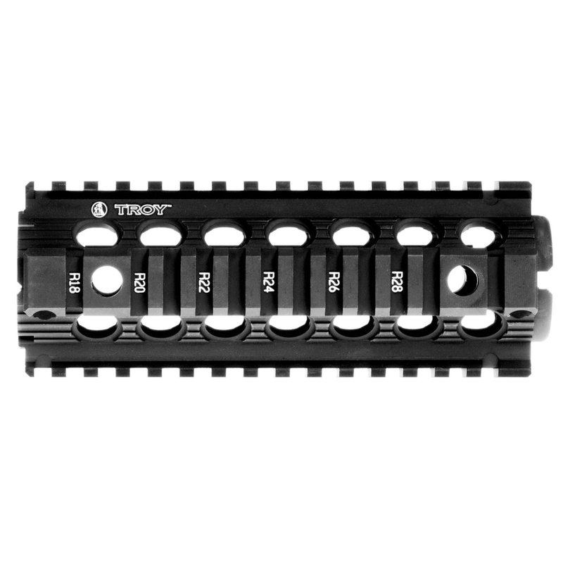 Troy Industries 7in Modular Rail Forend Drop-In Quad Rail AR-15 Black SRAI-MRF-D7BT-00