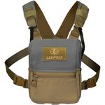 LEUPOLD ENCLOSED BINOCULAR HARNESS - Non-Magnetic Tan/Gray