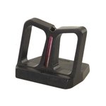 NECG See-Thru Rear Sight 0.825in Fiber Optic Center Post