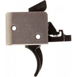 CMC Triggers 93502 Drop-In Two-Stage Curved Trigger for AR-15/AR-10, 2-4 lbs Draw Weight, Black/Silver Finish